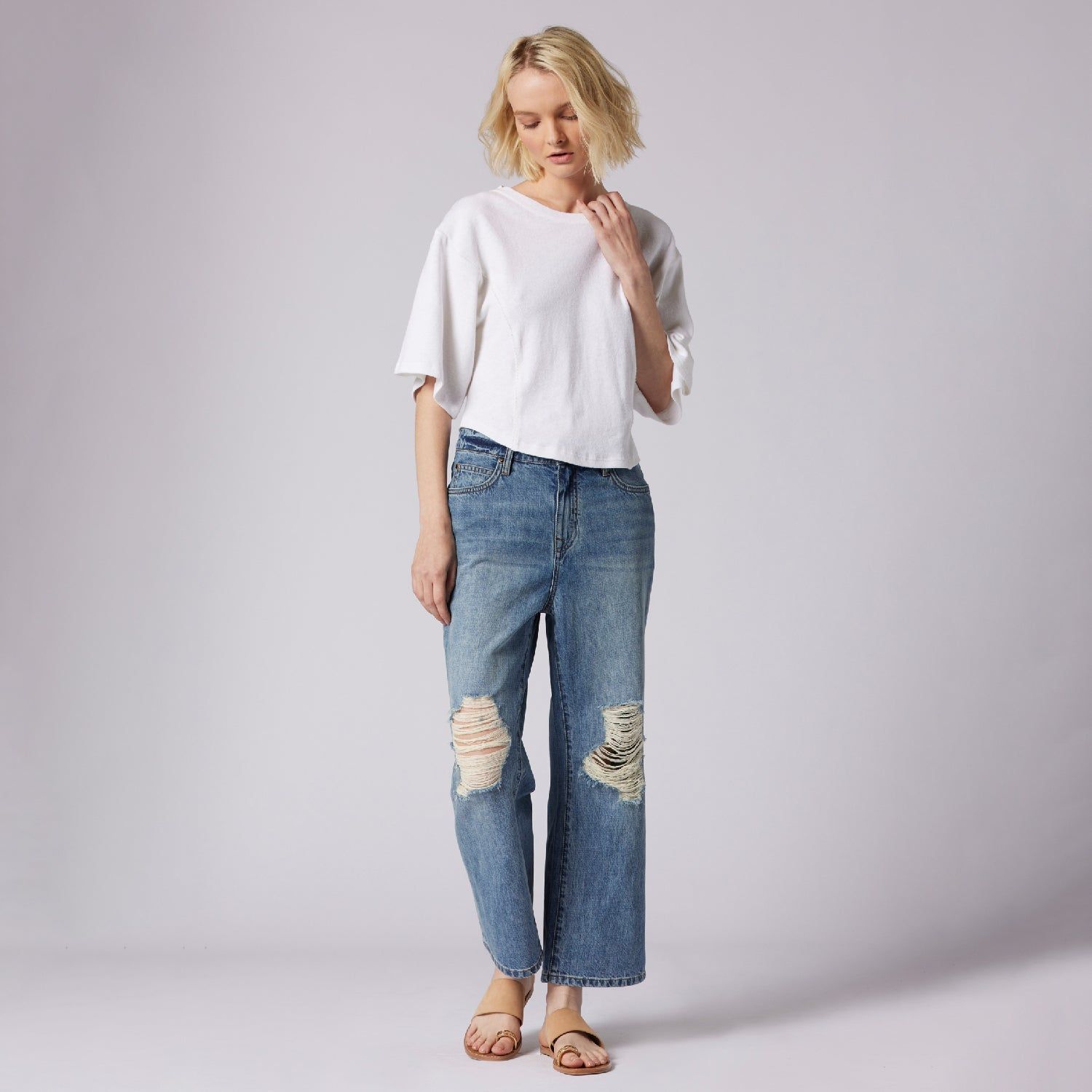 Evie Relaxed Cropped Jean sold by Joie product image thumbnail 5