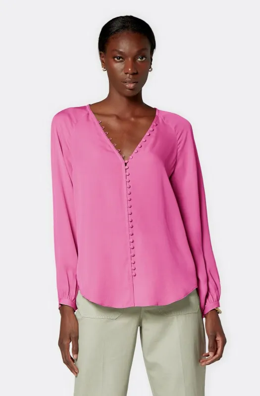 Shariana Long Sleeve Silk Top sold by Joie