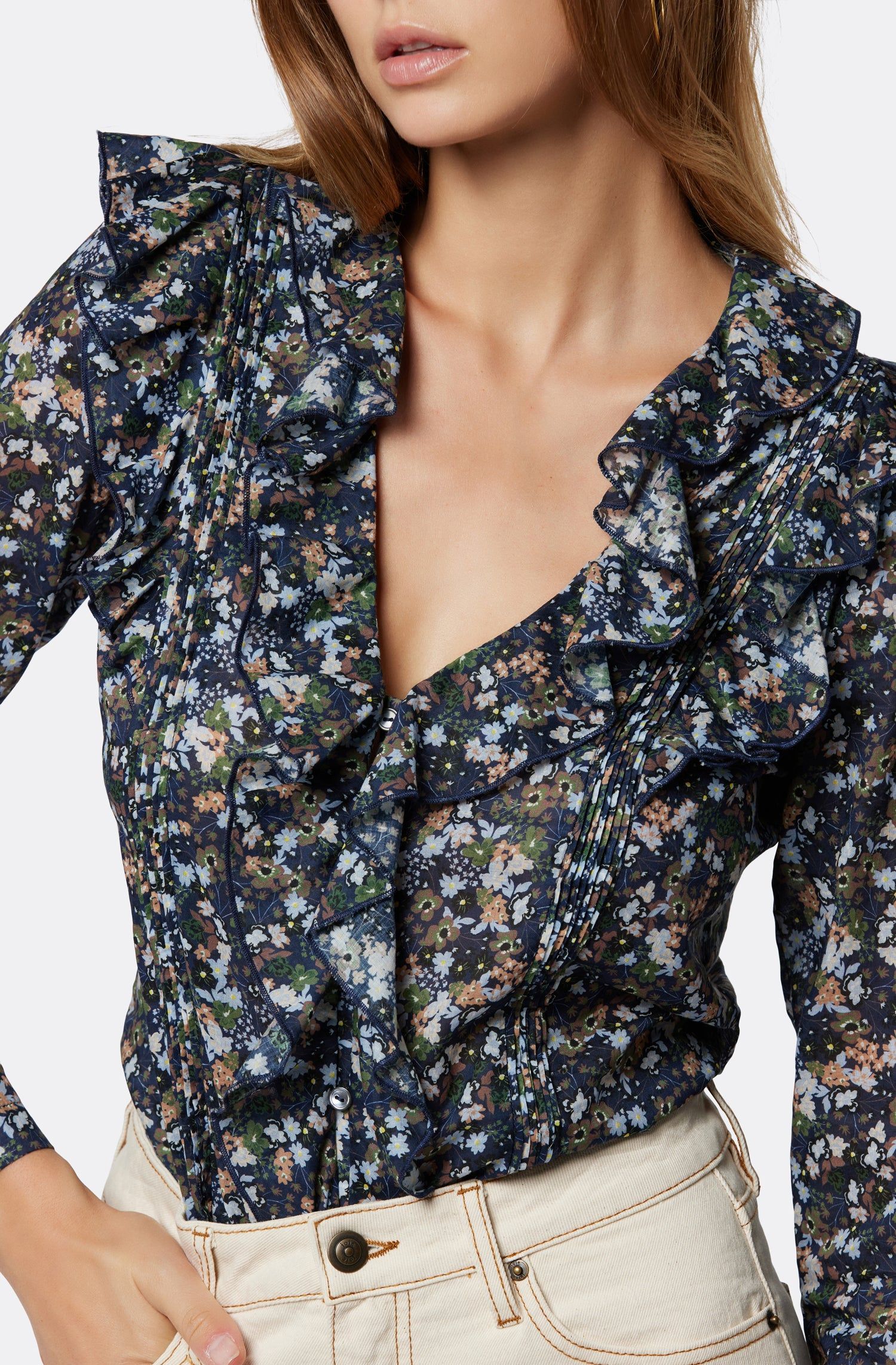 Lou B Long Sleeve Cotton Top sold by Joie product image thumbnail 2