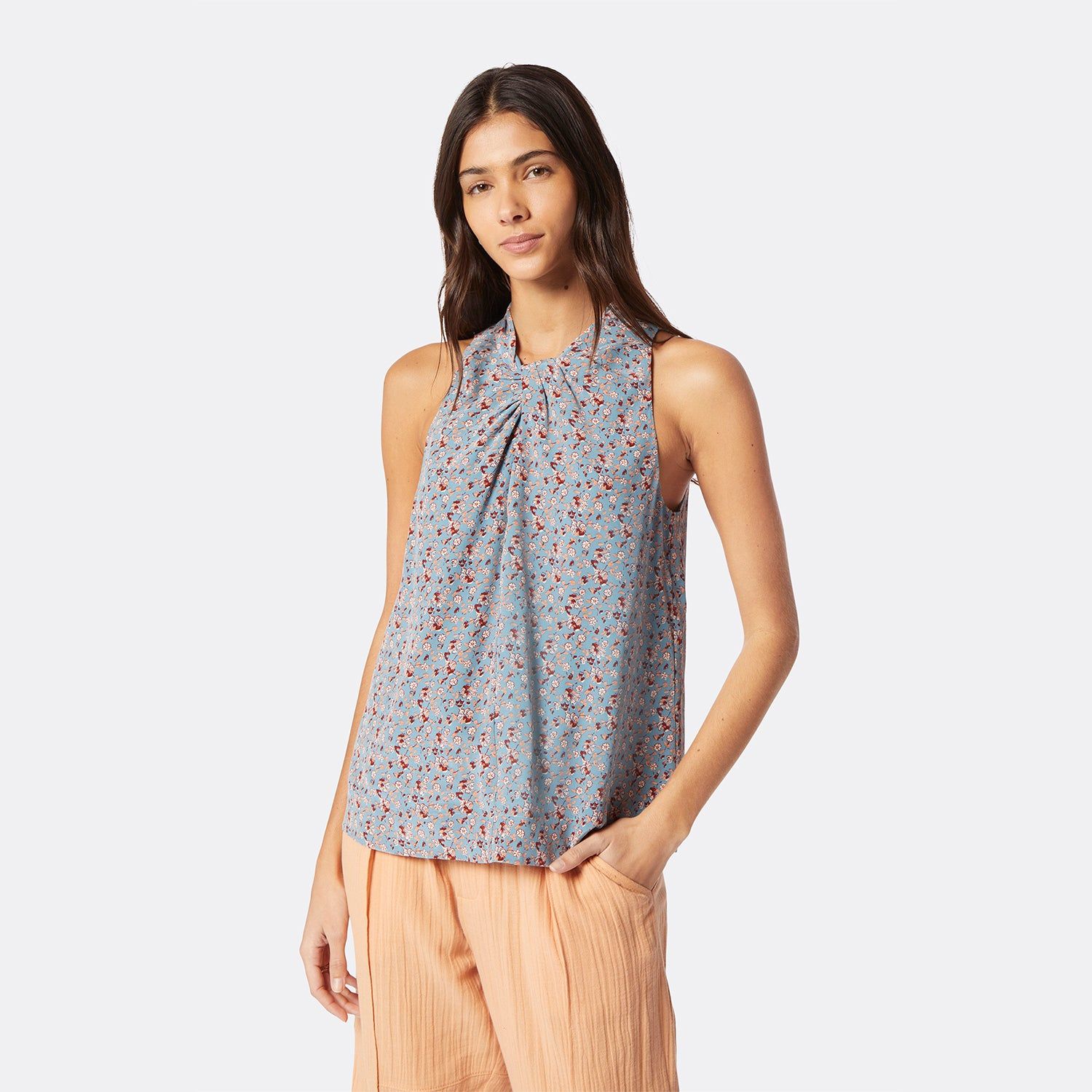 Maraloma Sleeveless Silk Top sold by Joie product image thumbnail 6