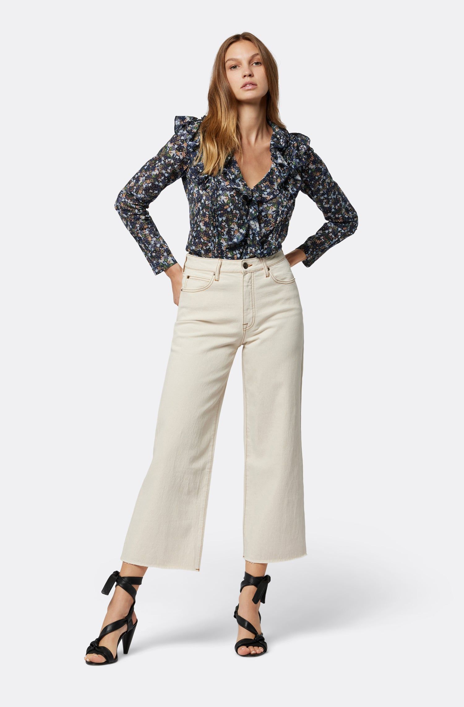 Lou B Long Sleeve Cotton Top sold by Joie