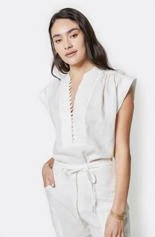 Ayon Sleeveless Linen Top sold by Joie
