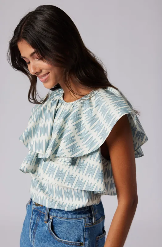 Lennon Short Sleeve Cotton Top sold by Joie