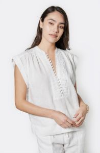 Ayon Sleeveless Linen Top sold by Joie