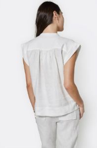 Ayon Sleeveless Linen Top sold by Joie