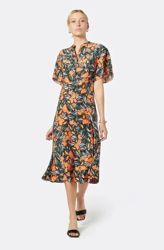 Joan Silk Midi Dress sold by Joie