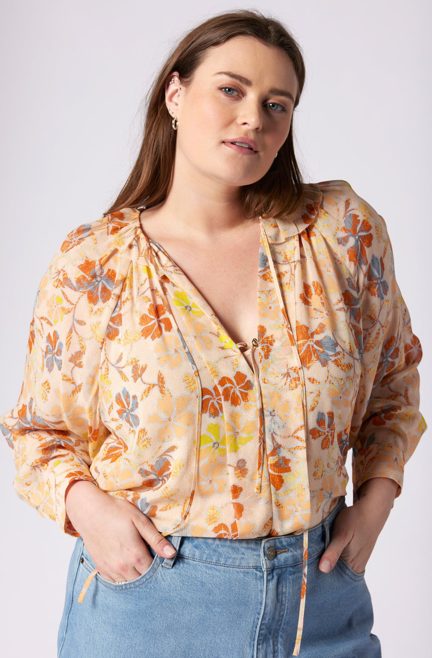 Daisy Long Sleeve Silk Top sold by Joie product image thumbnail 10