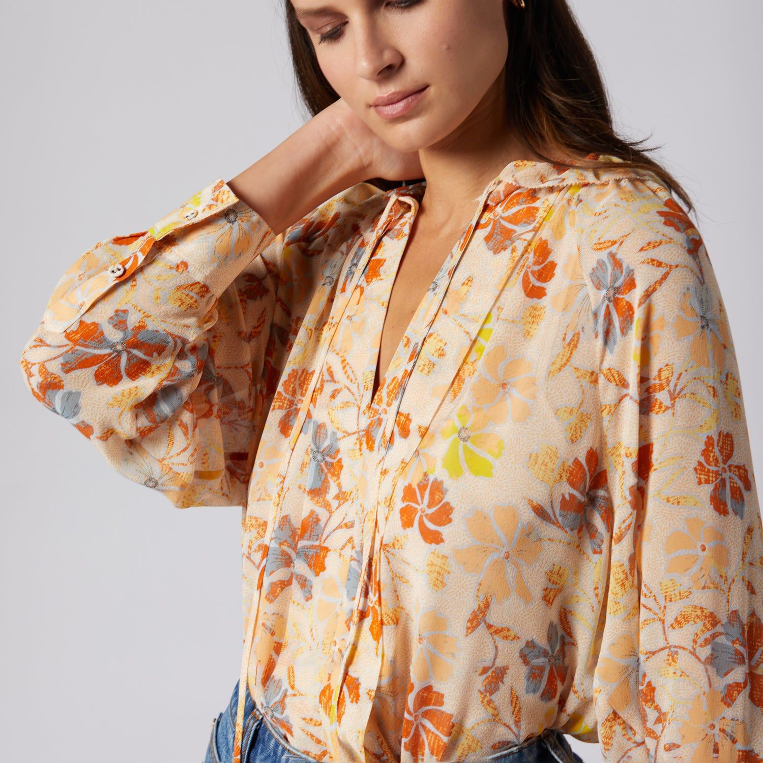 Daisy Long Sleeve Silk Top sold by Joie product image thumbnail 5