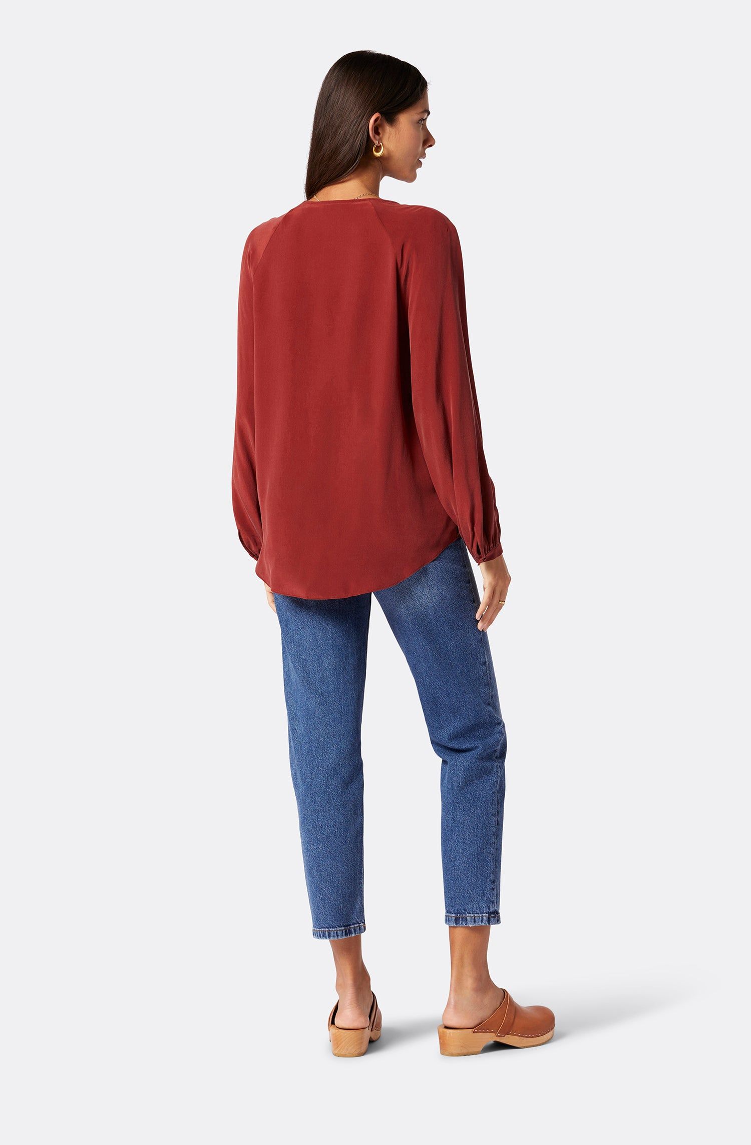 Shariana Long Sleeve Silk Top sold by Joie product image thumbnail 6