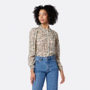 Delancey Long Sleeve Silk Top sold by Joie