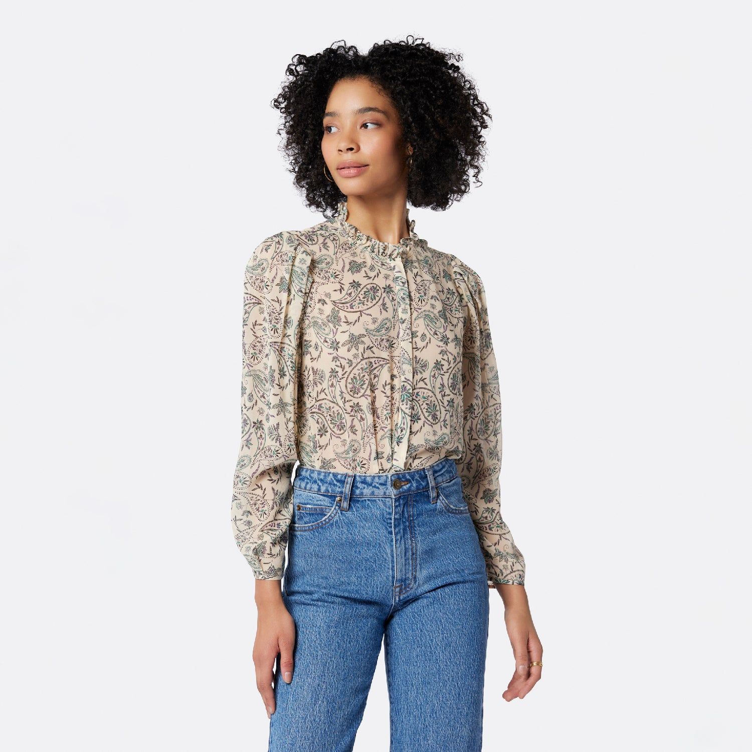Delancey Long Sleeve Silk Top sold by Joie product image thumbnail 6