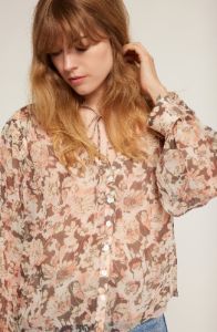 Naomi Long Sleeve Silk Top sold by Joie