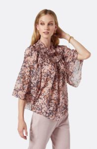 Chelsse Short Sleeve Silk Top sold by Joie