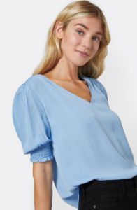 Karemele Short Sleeve Silk Top sold by Joie