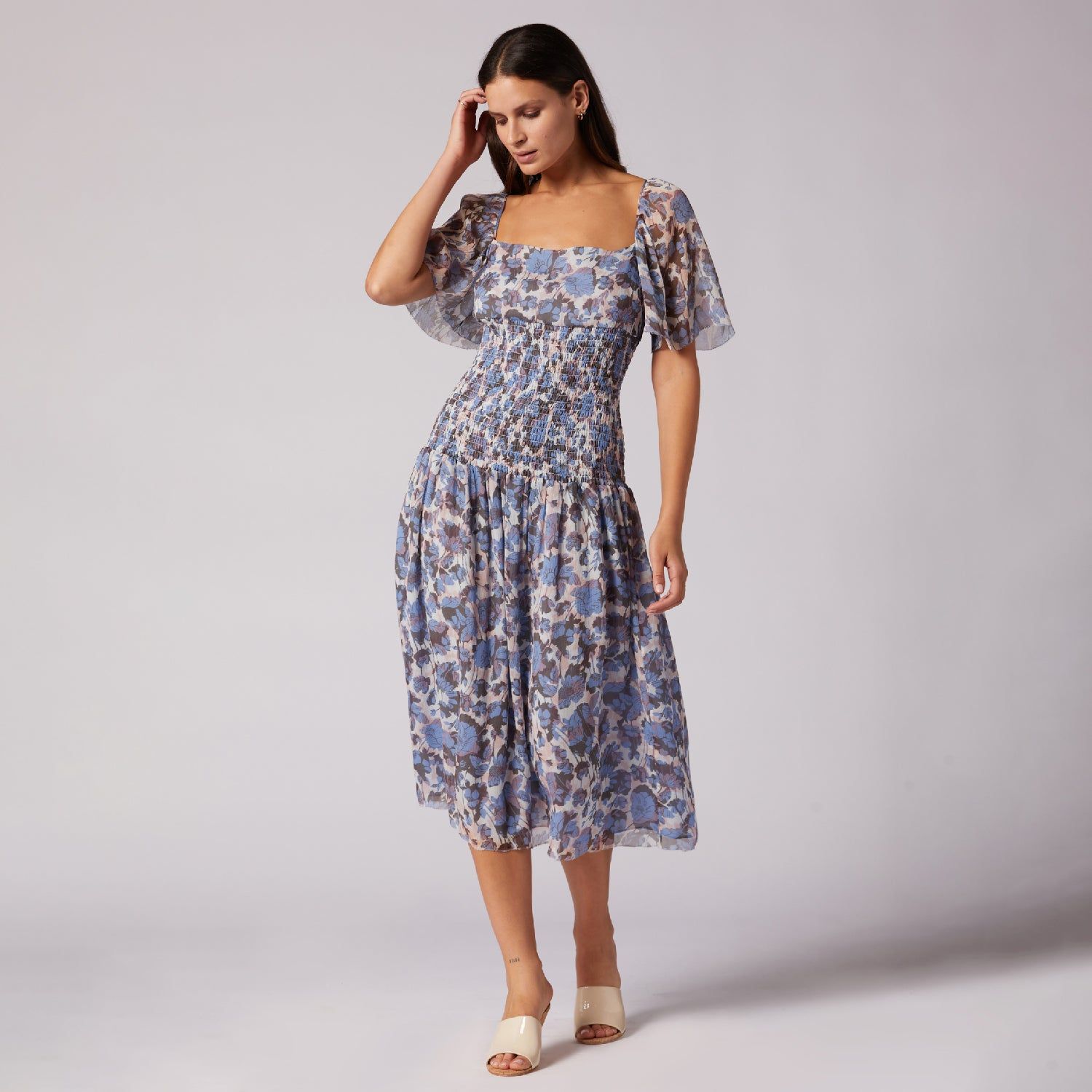 Gillian Midi Silk Dress sold by Joie product image thumbnail 5