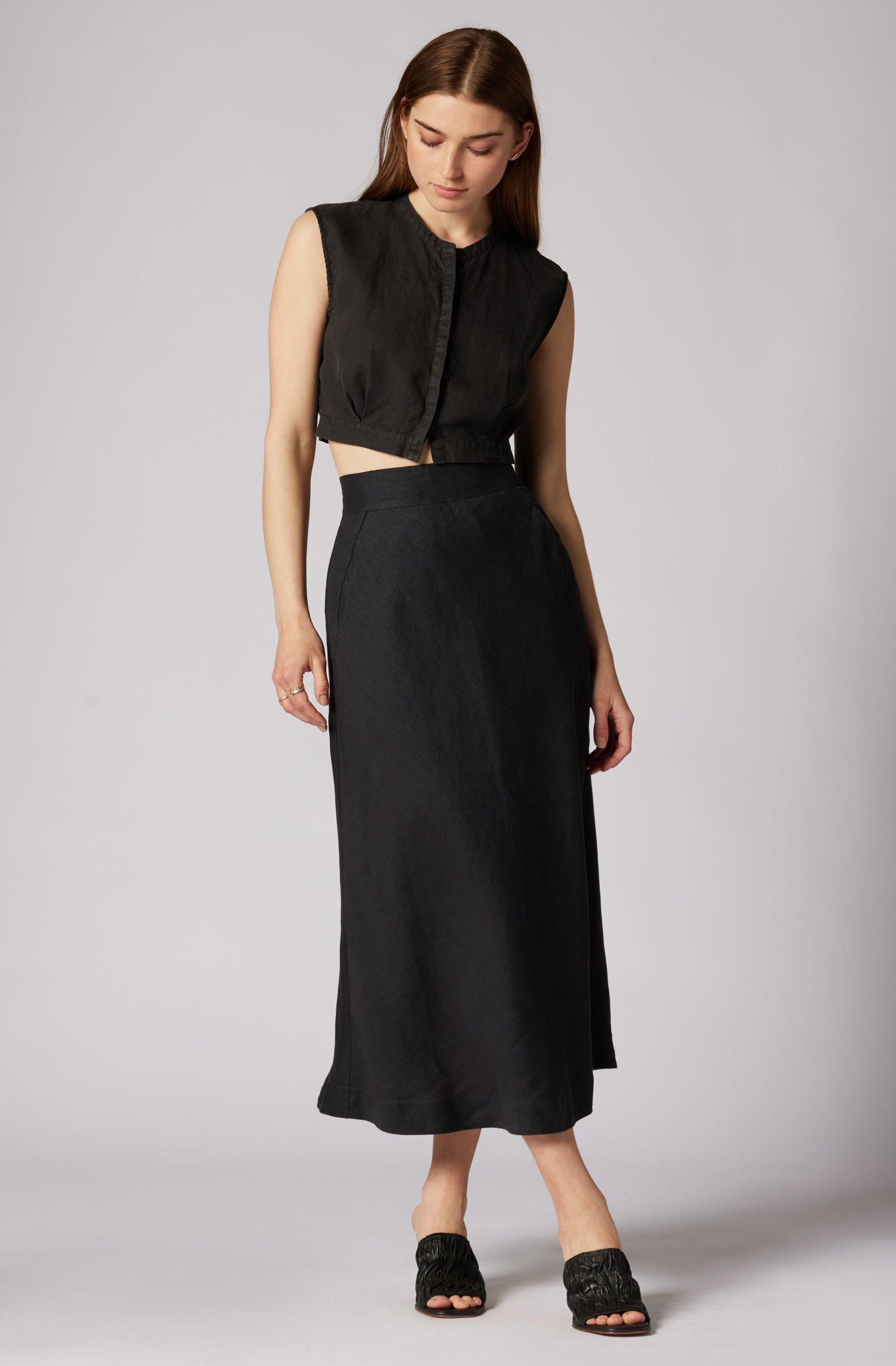 Aryanna Midi Linen Skirt sold by Joie product image thumbnail 2