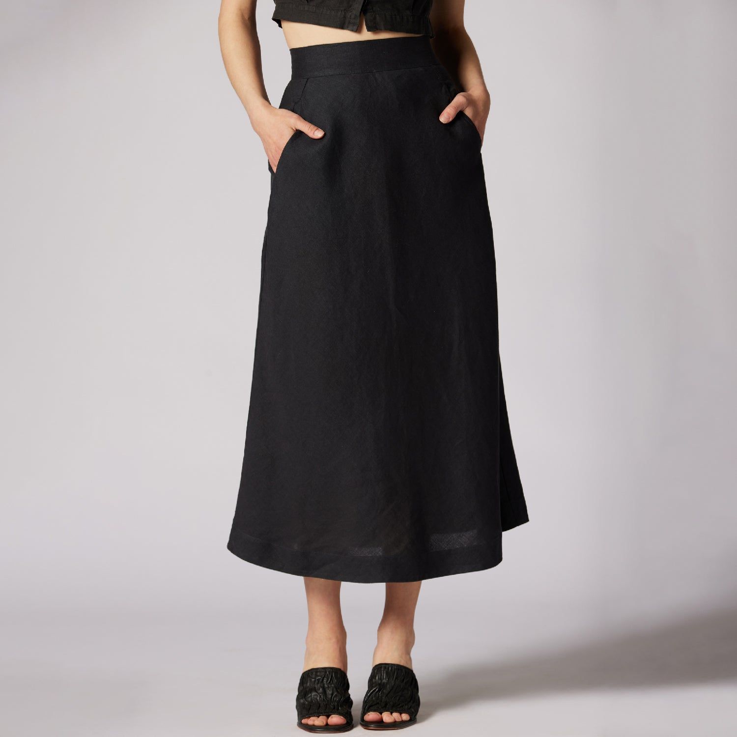 Aryanna Midi Linen Skirt sold by Joie product image thumbnail 5