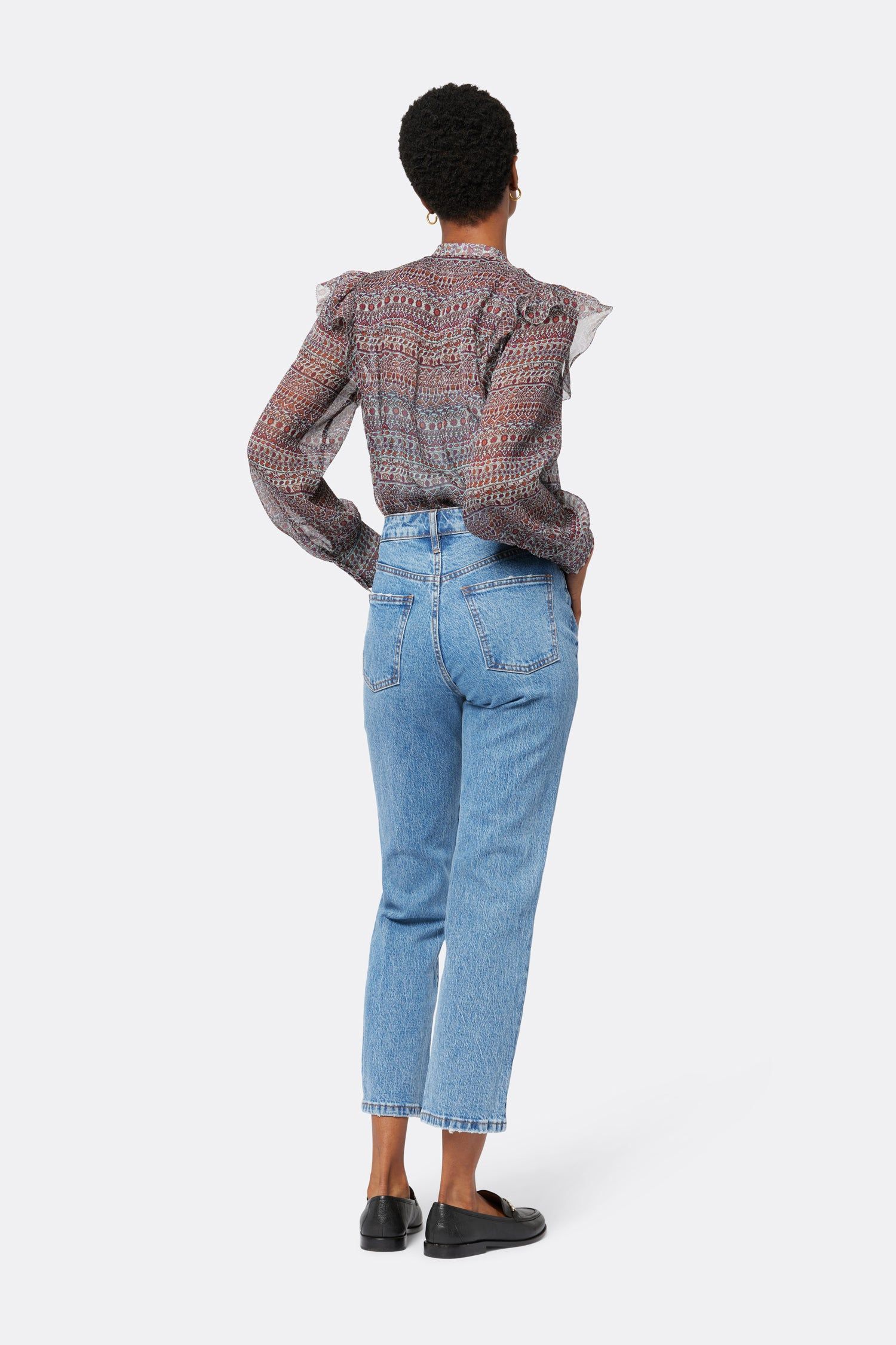 Eloise Long Sleeve Silk Top sold by Joie product image thumbnail 6