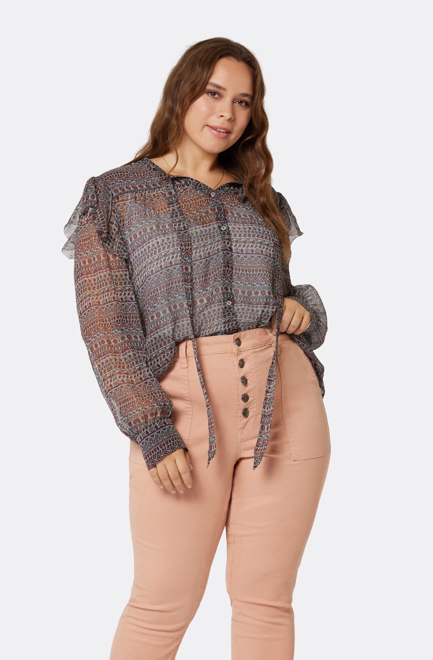 Eloise Long Sleeve Silk Top sold by Joie product image thumbnail 9