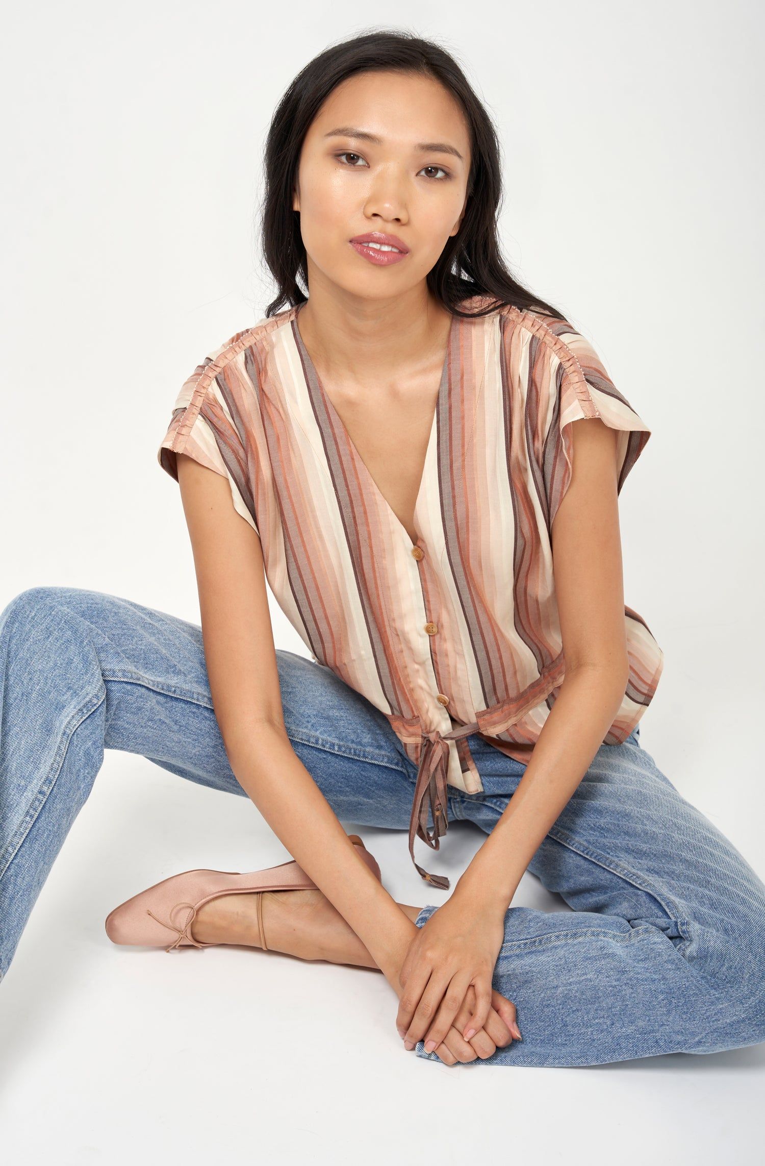 Payton Short Sleeve Top sold by Joie