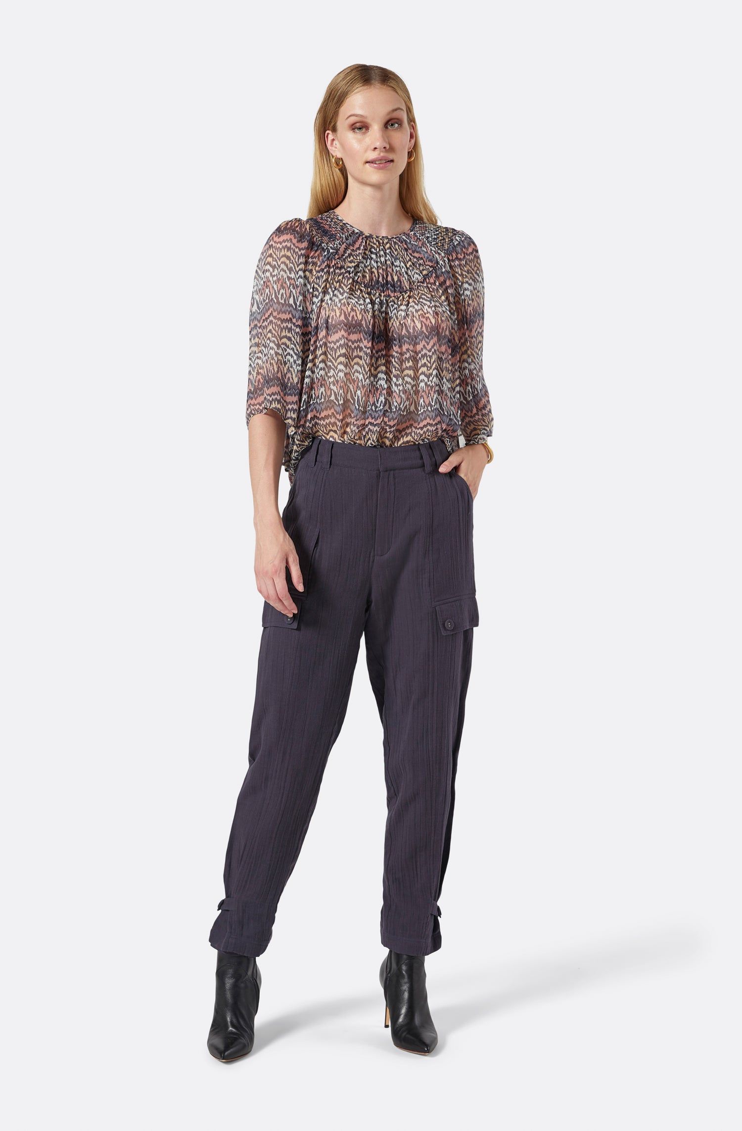 Rosalind Short Sleeve Silk Top sold by Joie product image thumbnail 2