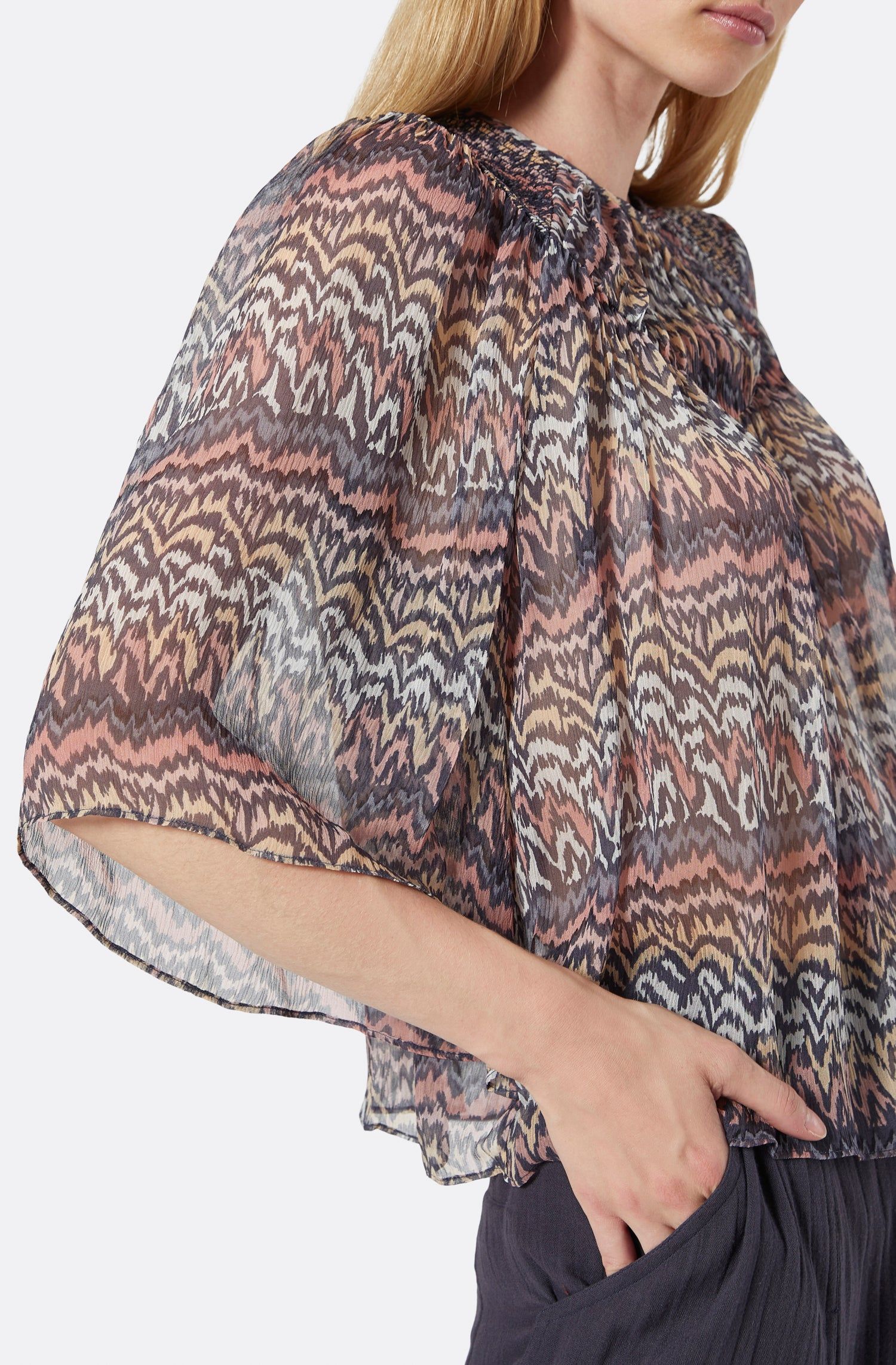 Rosalind Short Sleeve Silk Top sold by Joie product image thumbnail 4