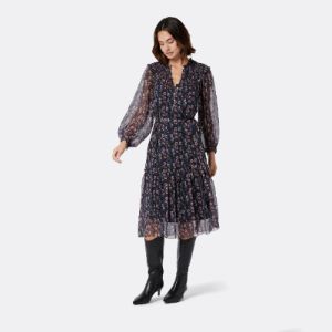 Peoria Silk Midi Dress sold by Joie