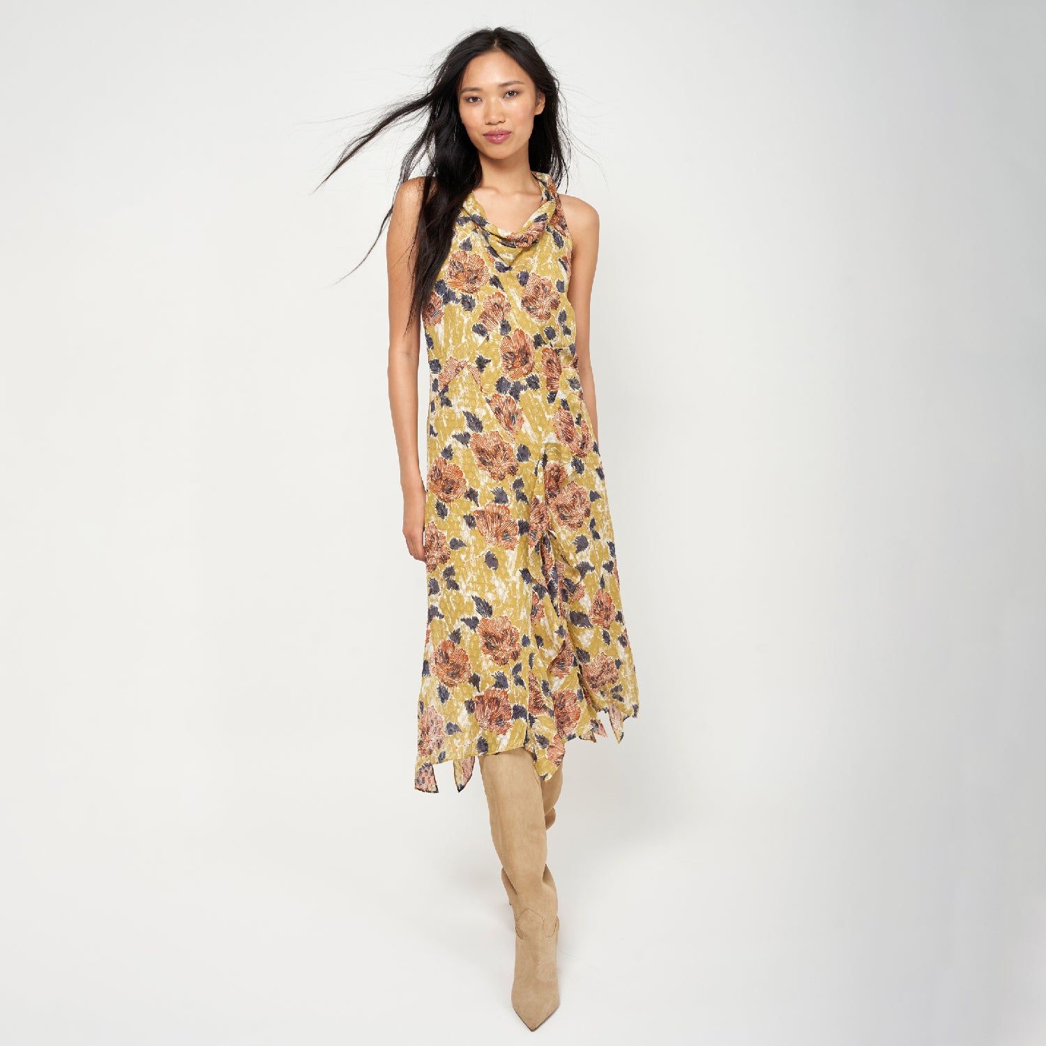 Minnie Silk Midi Dress sold by Joie product image thumbnail 5