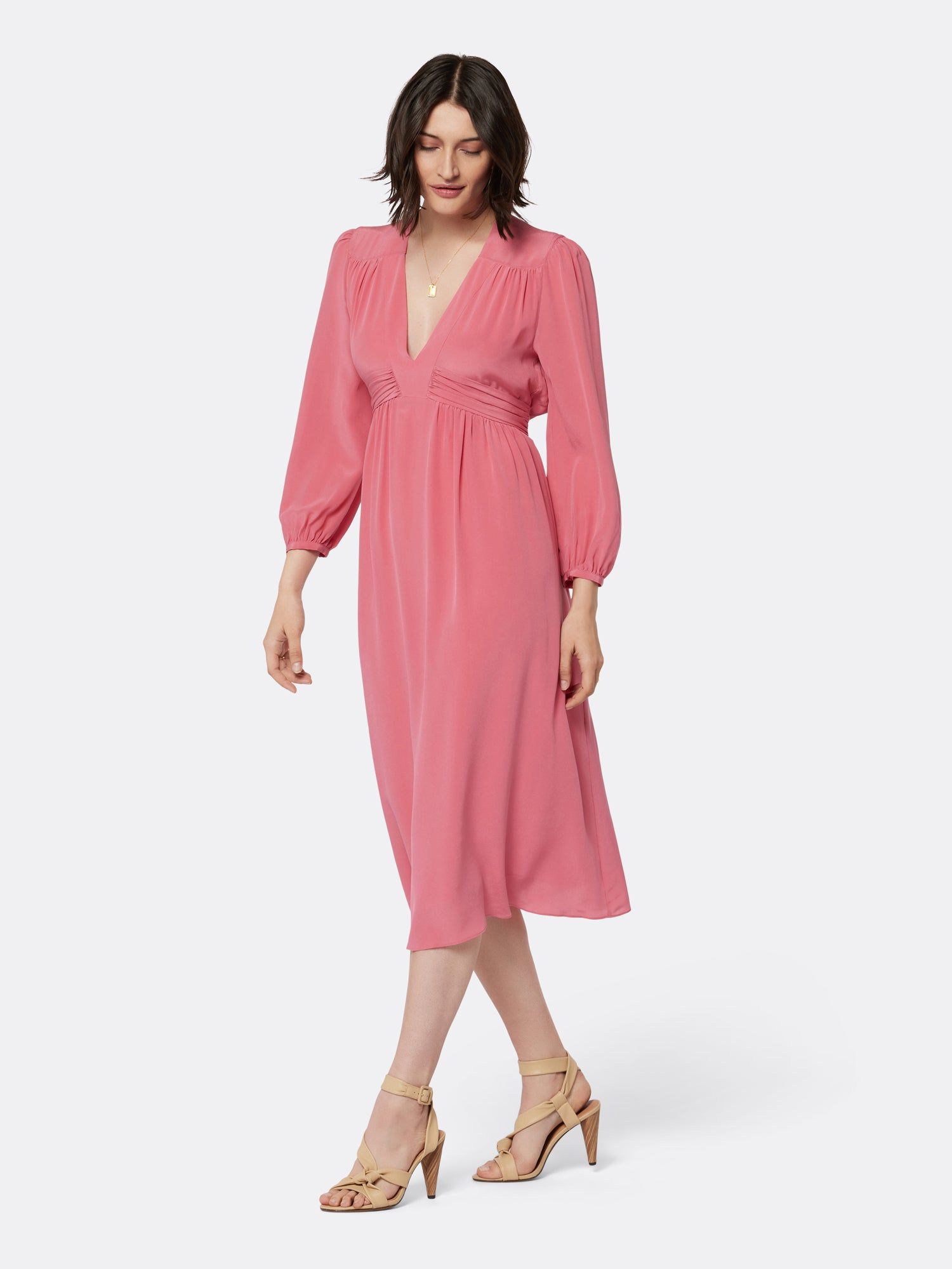 Kaz Midi Silk Dress sold by Joie product image thumbnail 5