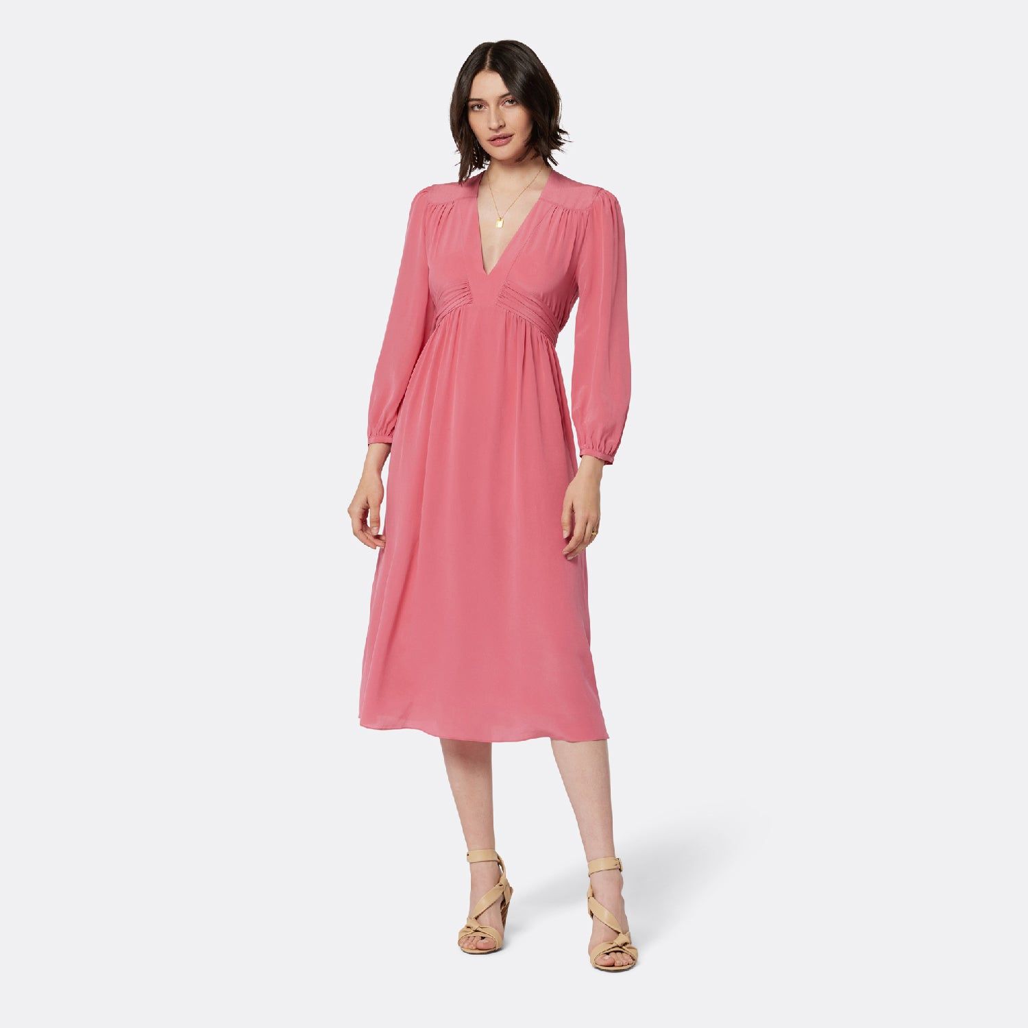 Kaz Midi Silk Dress sold by Joie product image thumbnail 7