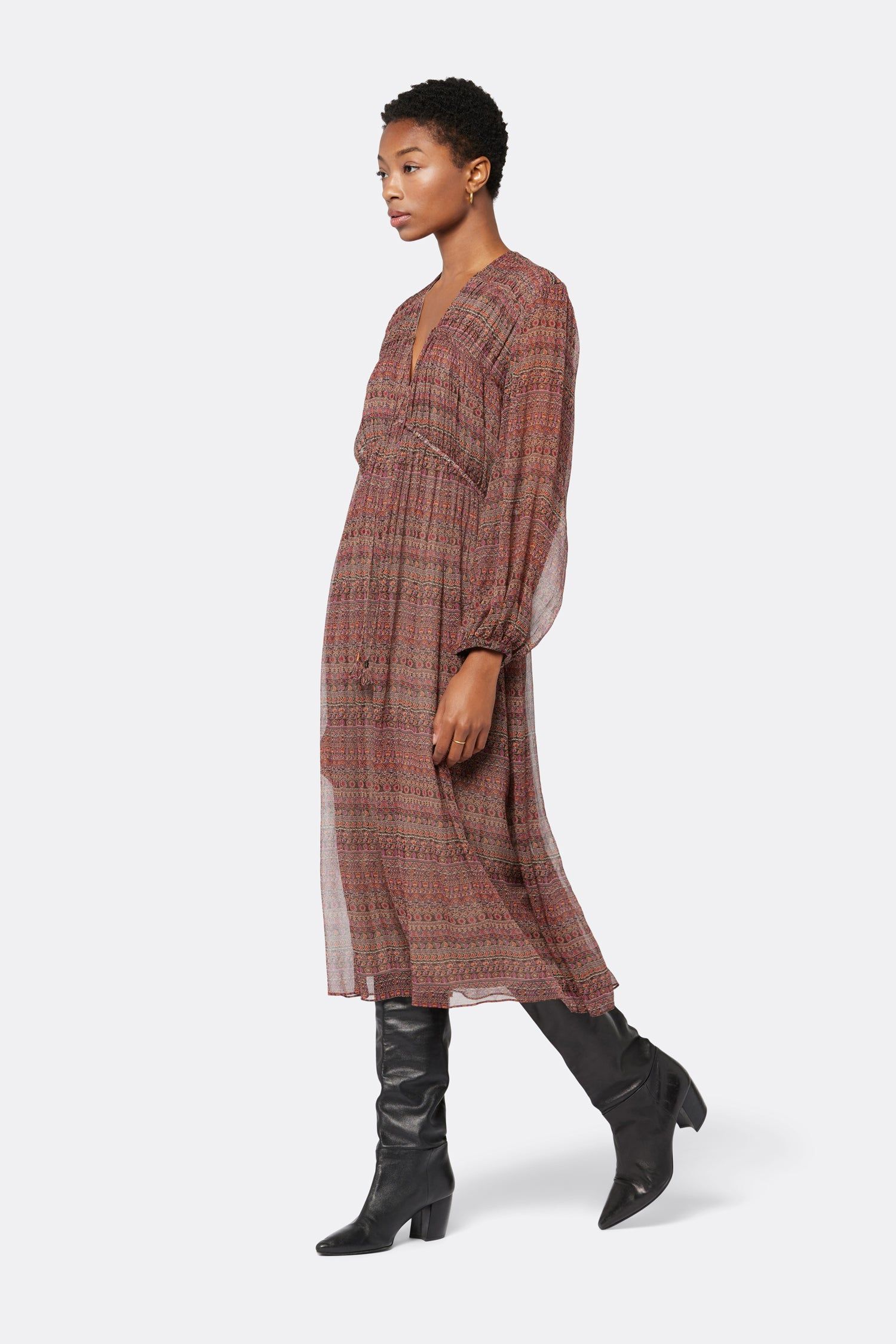 Alquina Midi Silk Dress sold by Joie product image thumbnail 4