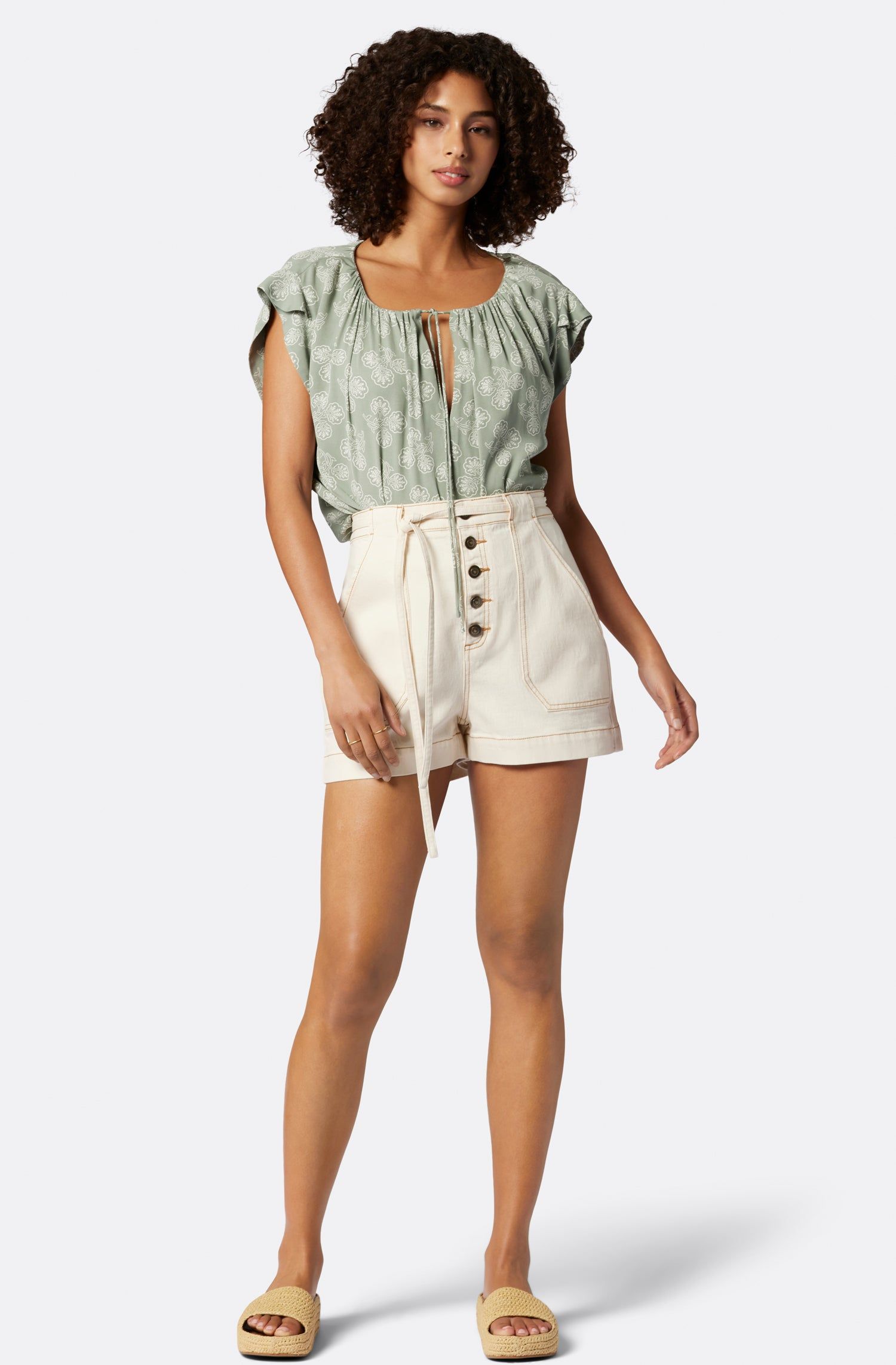 Gwyneth Short Sleeve Top sold by Joie