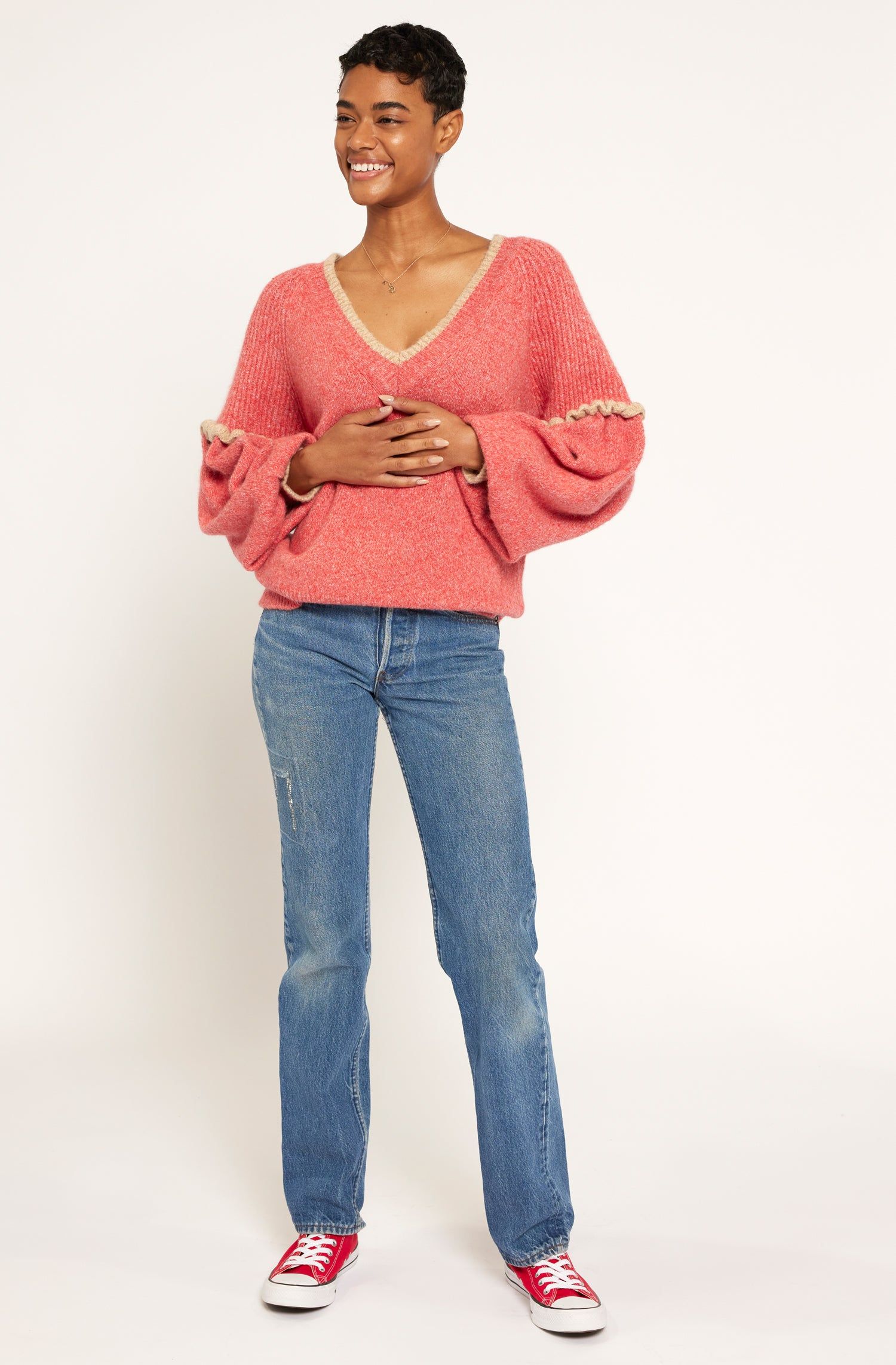 Bodie V-Neck Sweater sold by Joie product image thumbnail 3