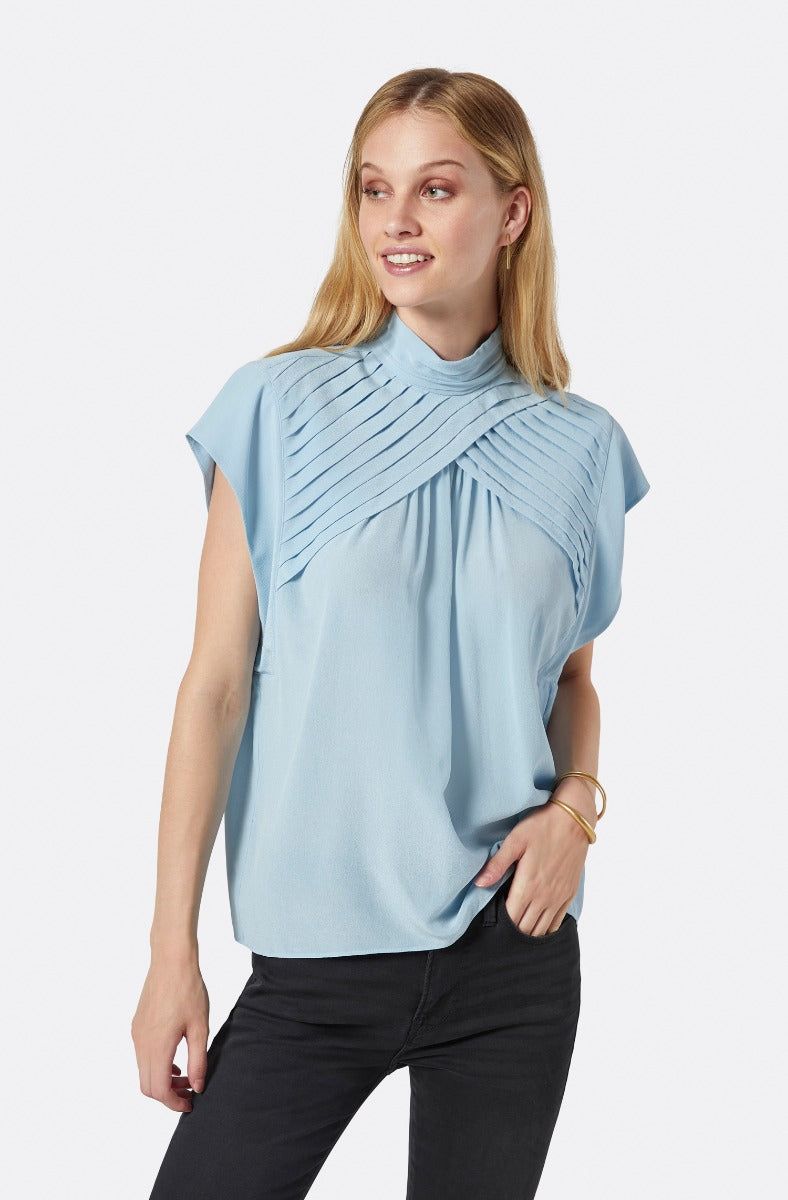 Edesse Sleeveless Silk Top sold by Joie