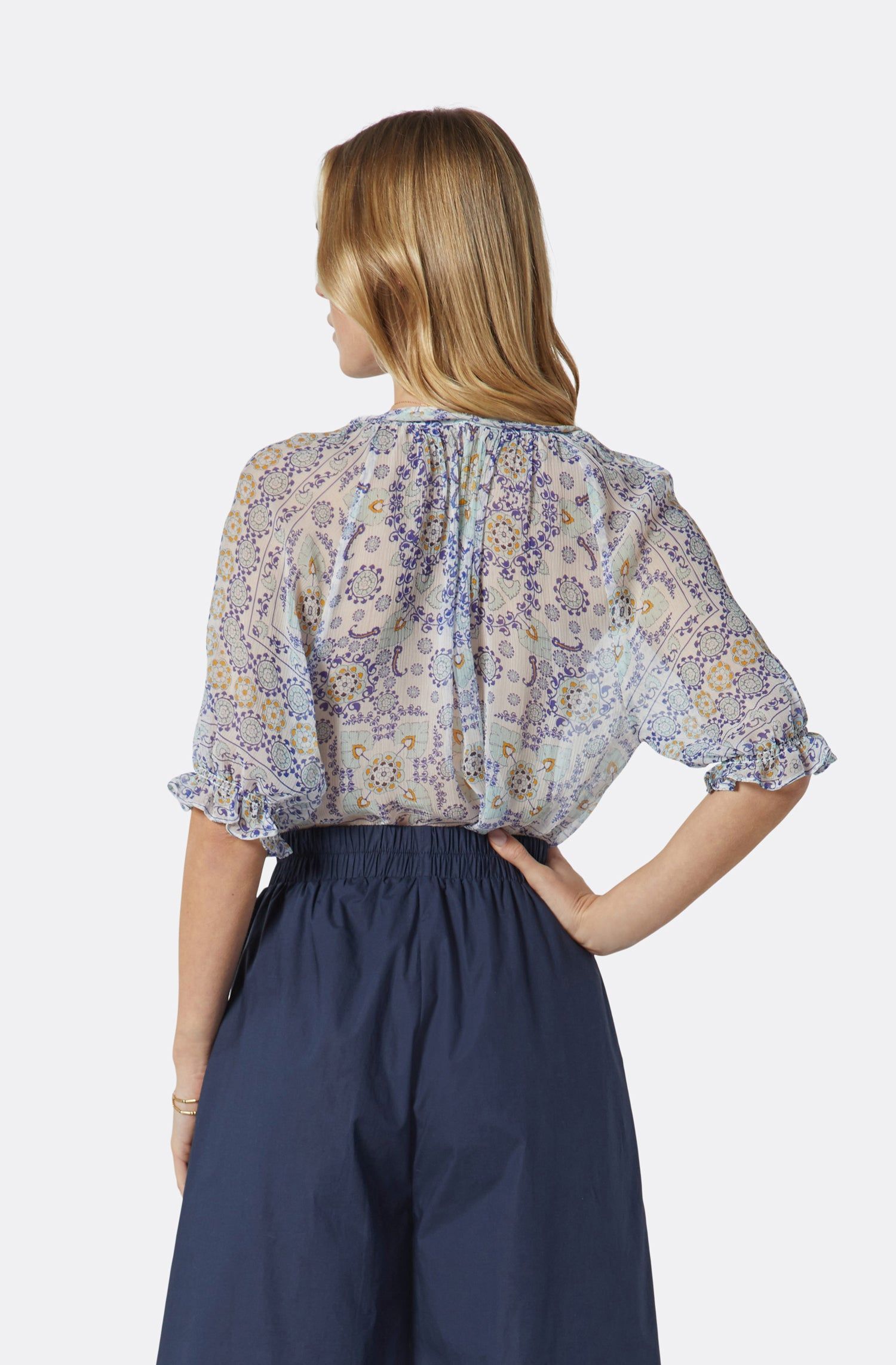 Moneta Short Sleeve Silk Top sold by Joie product image thumbnail 5