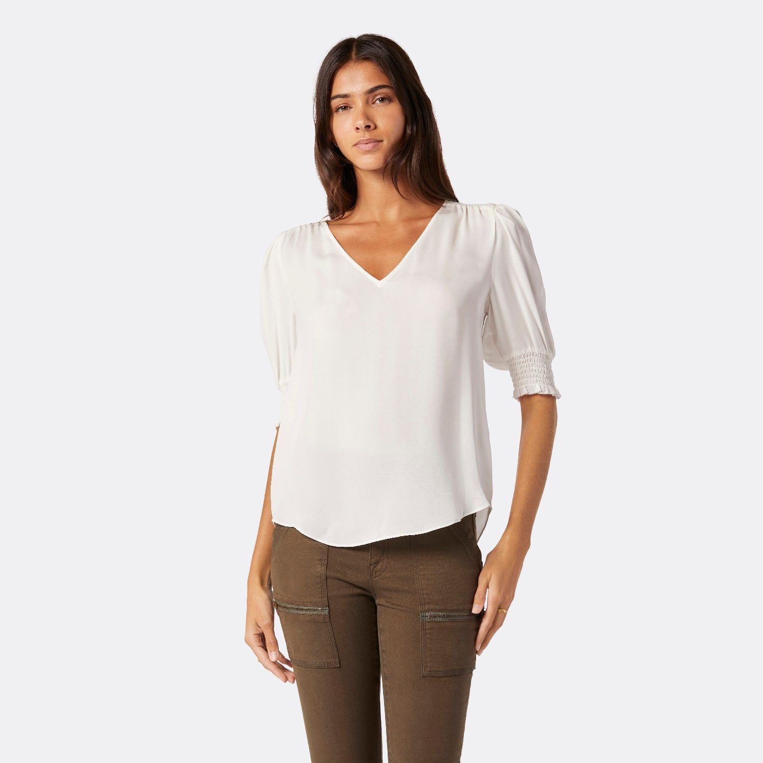 Karemele Short Sleeve Silk Top sold by Joie product image thumbnail 7