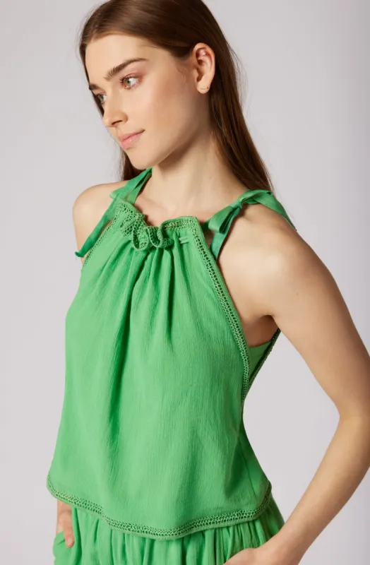 Aurelia Sleeveless Cotton Top sold by Joie