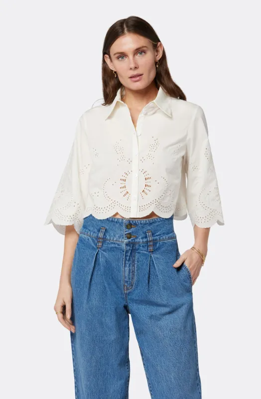 Pheobe Short Sleeve Cotton Top sold by Joie