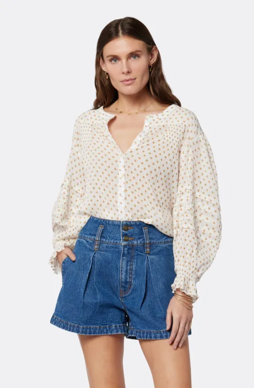 Harlow Long Sleeve Cotton Top sold by Joie