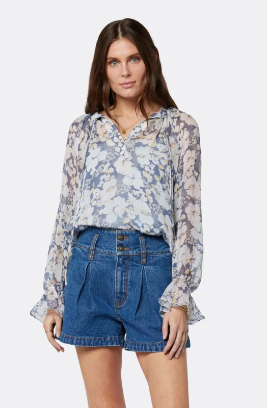 Brigitta Long Sleeve Silk Top sold by Joie