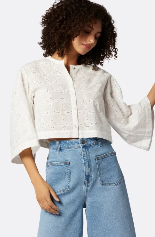 Persephone Short Sleeve Cotton Top sold by Joie