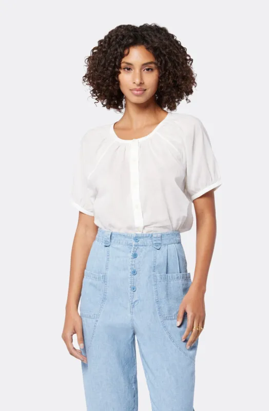 Zola Short Sleeve Cotton Top sold by Joie