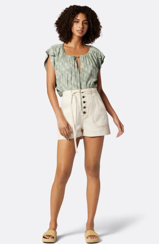 Gwyneth Short Sleeve Top sold by Joie