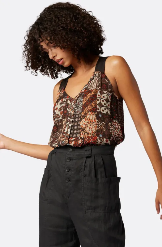Pri Sleeveless Silk Top sold by Joie