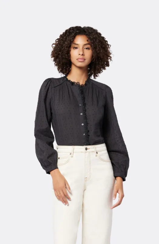 Alain Long Sleeve Cotton Top sold by Joie