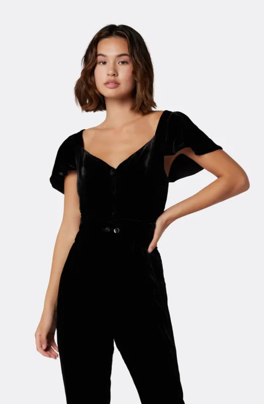 Juniper Velvet Short Sleeve Top sold by Joie