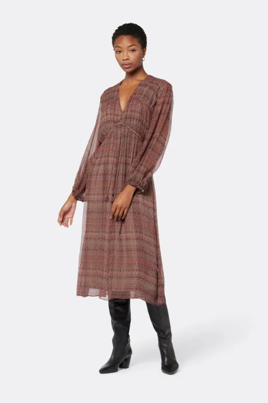Alquina Midi Silk Dress sold by Joie