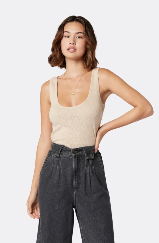 Miley Sleeveless Cotton Top sold by Joie
