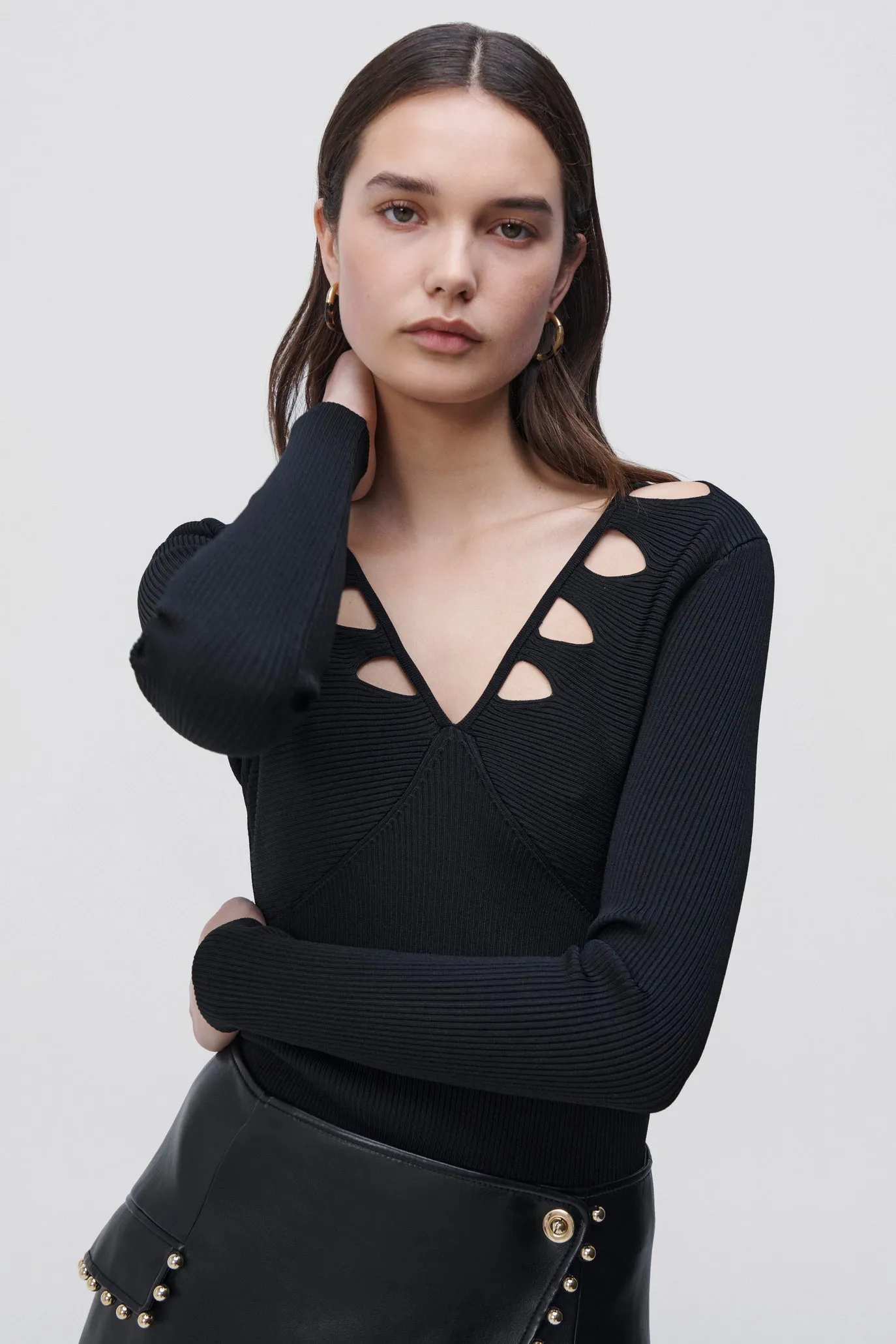 Solene Compact Rib Top sold by Jonathan Simkhai product image thumbnail 2