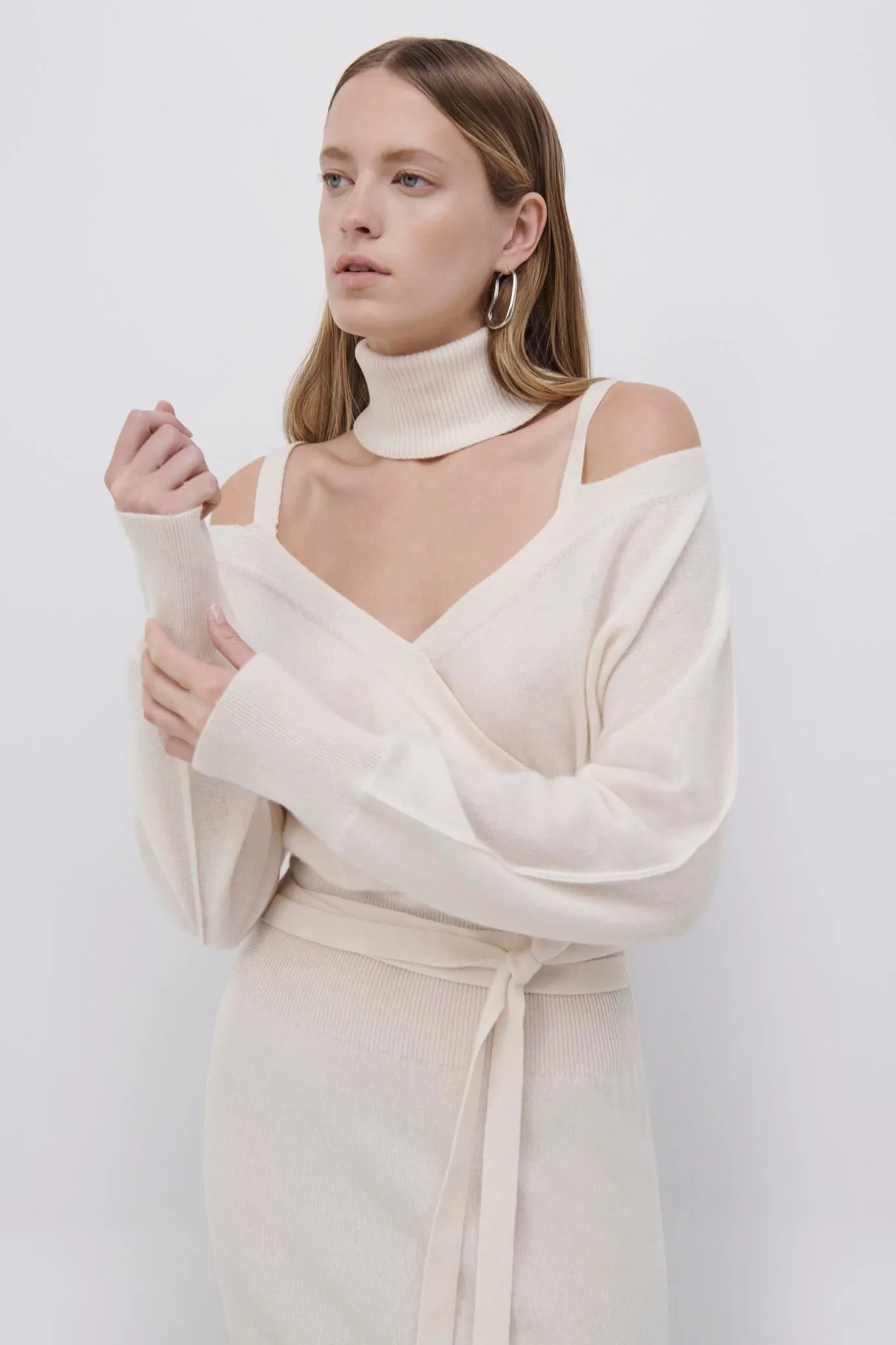 Ashtred Recycled Cashmere Midi Dress sold by Jonathan Simkhai product image thumbnail 3